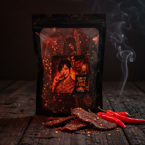 Say It Ain't Fire Crispy Beef Jerky Level 4 Extra Hot